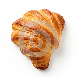 Close-up Croissant Png: Low Resolution, Iconic Style, Top View