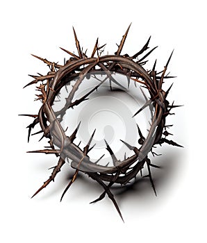 Close Up of a Crown of Thorns Created With Generative AI Technology