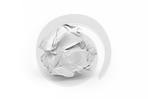 Close-up of crumpled paper ball