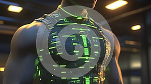 Cyberpunk Bodysuit with Neon Details photo