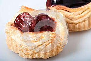 Close up Danish pastries
