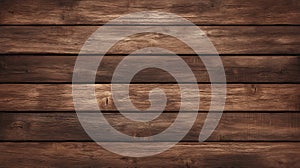 Close Up Of Dark Brown Wooden Planks Texture Suitable For Rustic And Vintage Backgrounds. photo
