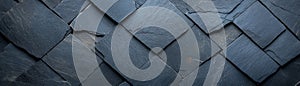 Close-up of dark slate tile texture