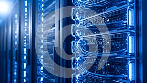 Data Center Servers Network, Hosting, and Cloud Computing