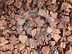 close up of decorative gravel