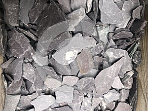 close up of decorative gravel photo