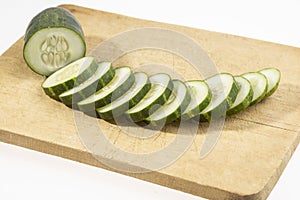 Vegetables on white background