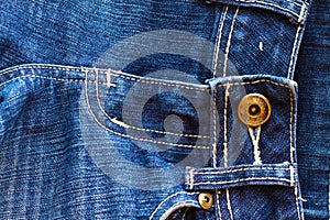 Close up denim jeans