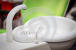 Close up of dental sink