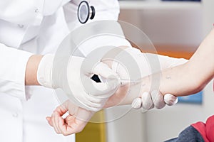 Close-up of desensitization