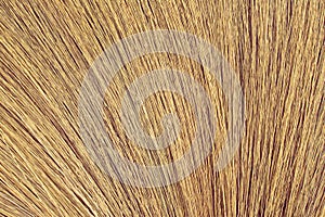 Close up detail of a broom texture