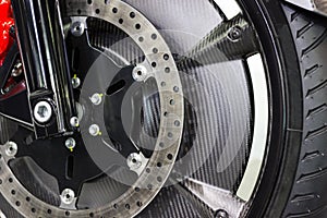 Close up - Detail Motorcycle brake disc