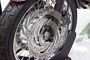 Close up - Detail Motorcycle brake disc