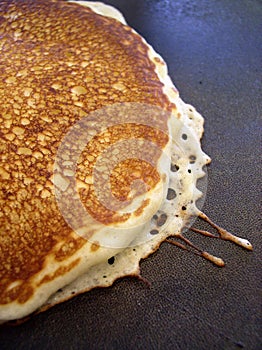Close up detail of pancake