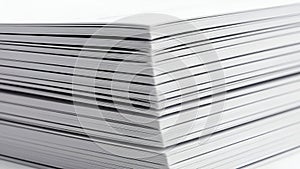 Stack of White Paper Sheets