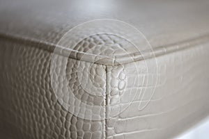 Close Up details leather furniture