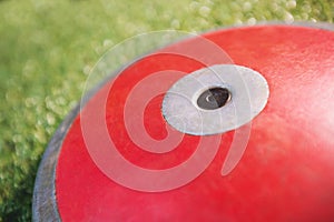 Close up of discuses