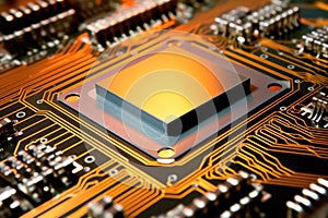 close-up of a dlp chip photo