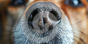 Close-Up of Dogs Nose and Nostrils