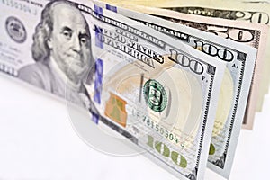 Dollar USD banknotes background