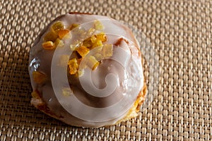 Close-up of donuts. sweet bakery food. snack. High quality photo