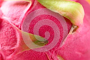 Close up of dragon fruit or pitaya texture background