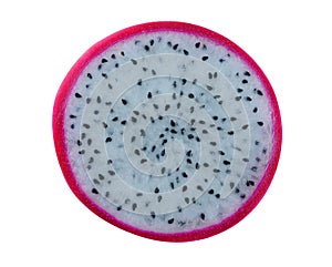 Close up Dragon Fruit on white background