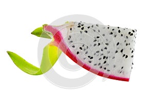 Close up Dragon Fruit on white background