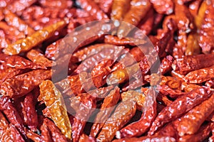 close up dried chilli