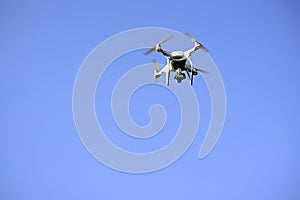 Flaying drone in sky