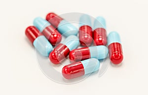 Close up drug kind capsules