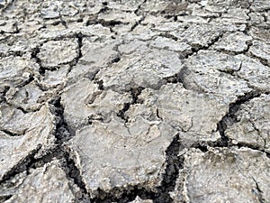 Dry cracked ground texture background