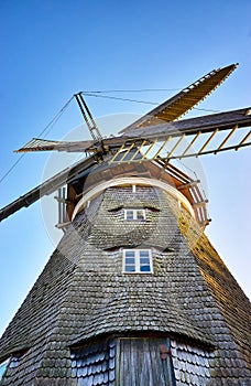 Close-up of Dutch windmill on Usedom. Germany