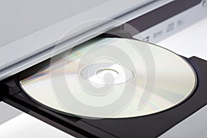 Close up of a DVD player photo