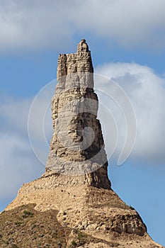 Close up from the east of Chimney Rock photo