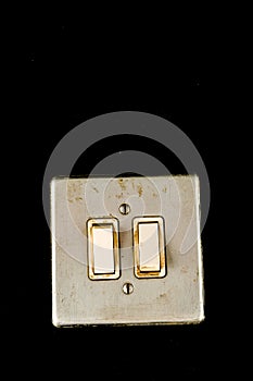 Close-up of elctric switch interruptor