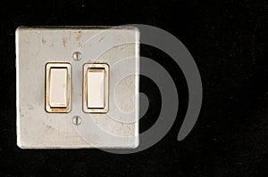 Close-up of elctric switch interruptor