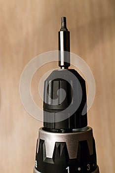 Close Up of a Electric Hand Drill and Bit