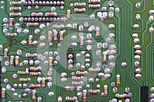 Close Up Electronic circuit boards