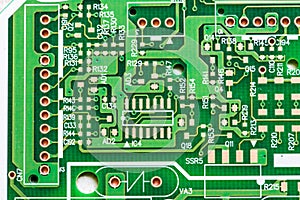 Close up of Electronic Circuits in Technology on Mainboard computer background logic board,cpu motherboard,Main board,system boa