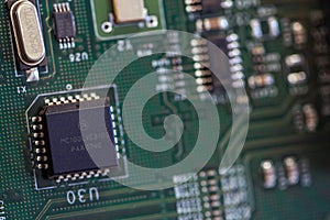 Close-up of electronic components