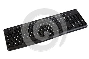AZERTY keyboard close-up on white background