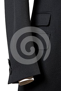 Close-up of elegant overcoat