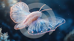 Enchanted Sea Creature: A Glimmering Butterfly of the Deep photo