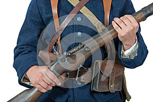 Close-up of the equipment of the French soldier 1918