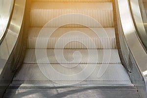 Close up escalator step