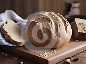 A Close-Up Exploration of Crunchy and Fragrant Bread Details