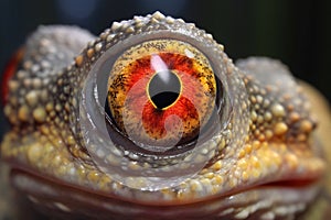 Close-up of eye of a common toad (Gecko)