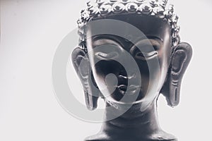 Close up Face of Buddha, sculpture