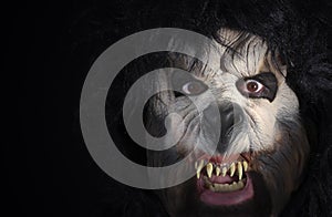 A Close Up of the Face of a Werewolf